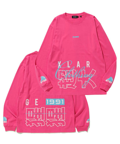 L/S TEE CHINESE LETTERS T-SHIRT XLARGE  