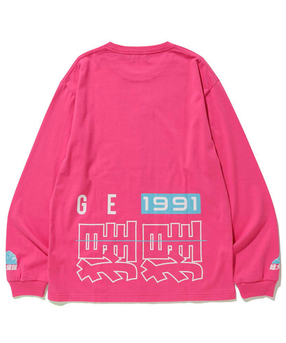 L/S TEE CHINESE LETTERS T-SHIRT XLARGE  