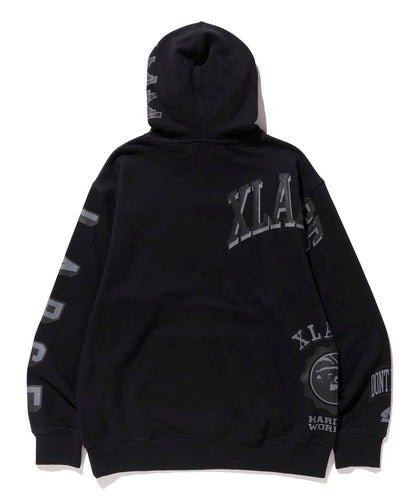 RANDOM PRINT COLLEGE LOGO PULLOVER HOODED SWEAT FLEECE, CREWNECK, HOODIE XLARGE  